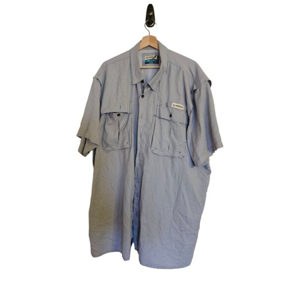 Magellan fish gear shirt size 2XL gray checkered - Picture 1 of 8